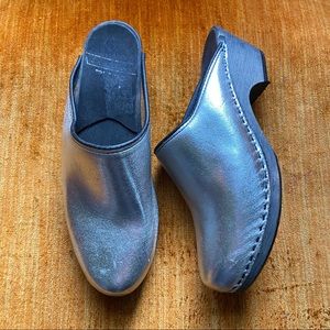 Shimmering Silver Women's Clogs
